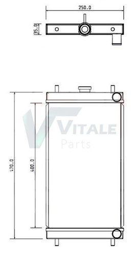 Radiateur eau komatsu pc14mr - radiateur, pc14mr-3