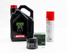 Kit Entretien Vidange pour DUCATI 848 EVO CORSE de 2013 MOTUL 5100 15W50 4L