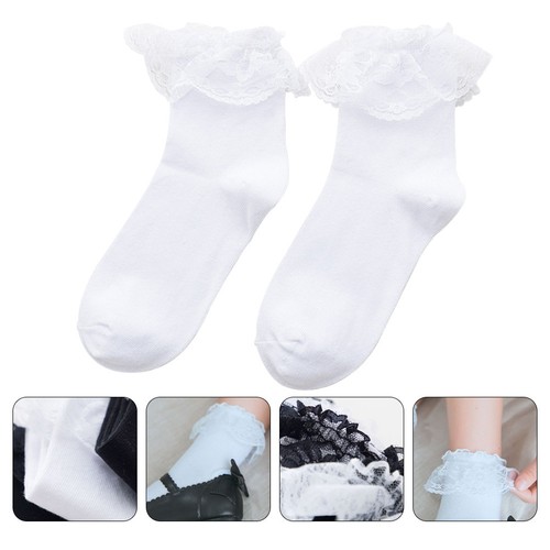 Chaussettes volants blancs - À,