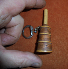 Porte-clés Jolie Baratte BEURRE BEL Manuelle tout en Bois buis Manche Mobile TOP
