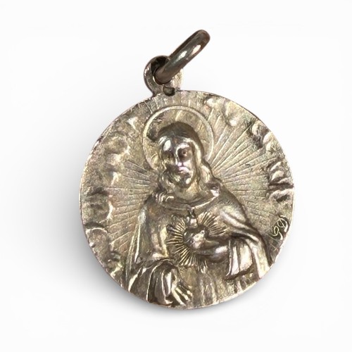 Médaille argent coeur - médaille, en
