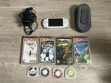 Console Sony PSP Slim 2004 Blanche + 20 Jeux