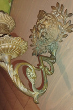 Applique en bronze massif  à