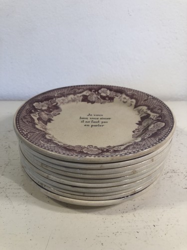 Lot petites assiettes en - de,