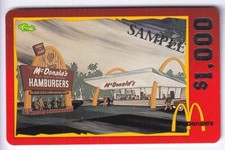 AMERIQUE  TELECARTE / PHONECARD .. USA 1.000$ TEST SAMPLE MC DONALD'S +N° NEUVE