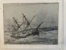 Dessin XIXe Mine De Plomb