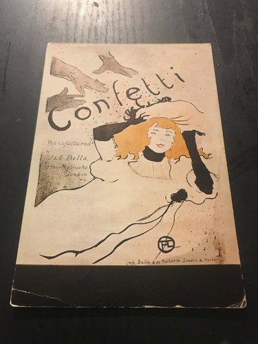 Carte confetti cabaret - cp, confetti/