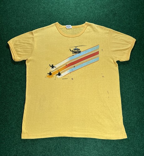 70s skiing helicopter badass - 70s,