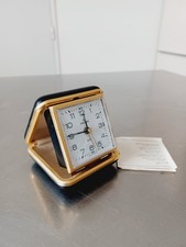 Réveil Horloge Pendule De Voyage Ancien Junghans Quartz made in germany w378...