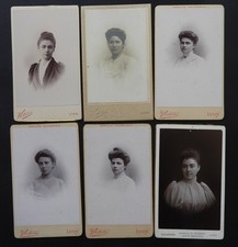 Lot x6 Photos anciennes CDV