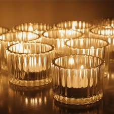 Lot de 12 Photophore Verre