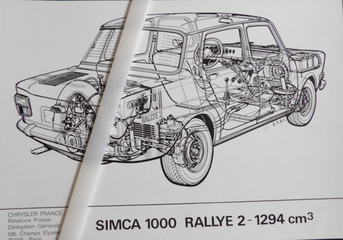 Photo presse simca - simca, rallye
