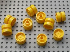 10 x Roue LEGO yellow Wheel