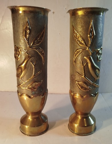 Paire vase art - de, tranchée