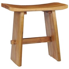 Bois de Teck Massif Tabouret Table de Chevet Salle de Bain Chambre vidaXL