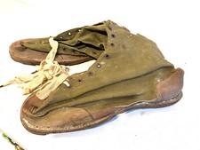 Ancienne Paire de Chausson à Neige sur Brodequin Mod 40 chasseur Alpin ww2