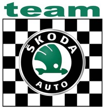TEAM SKODA Sticker vinyle