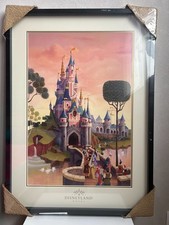 Tableau Château Disneyland Paris - Art Print Framed Wall Decor - Certificat
