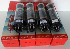 RARE QUAD 4 X EL34 TELEFUNKEN