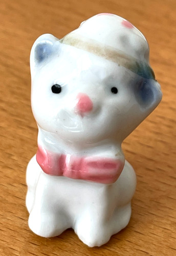 figurine porcelaine chat
