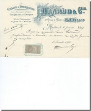 Facture - Arnaud & Cie Grains & Fourrages à Moulins 1897