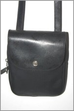 LONGCHAMP Petite Pochette Toile Pliage Noir Bandoulière BE