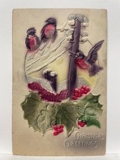 Noël Voeux Rouge-Gorge Sur