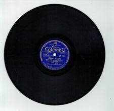78T 25cm Tino ROSSI Disque ETRANGE MELODIE -CONTRE TOI IL FAIT BON -COLUMBIA 198