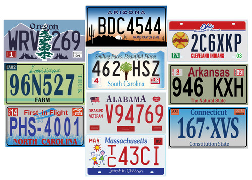 Lot plaques - 10,