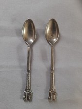 2 PETITES CUILLÈRES CAISSE D'ÉPARGNE EN MÉTAL