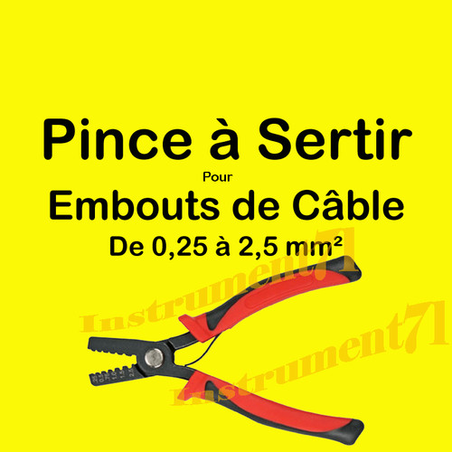 Pince sertir pour embouts - à,