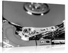 Disque dur noir et blanc photographie moderne toile art mural impression photo