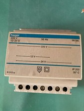 Transformateur sécurité HAGER 16VA 230V-12 à 24V N313 00