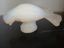 Rare  Oiseau en Verre Opalescent  Verlux Sabino Ezan Lalique