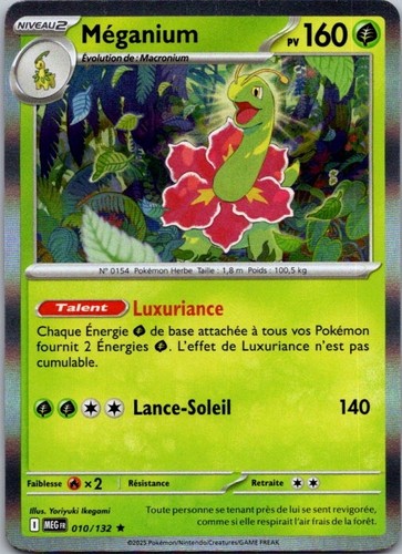 Carte pokémon méganium - pokémon,
