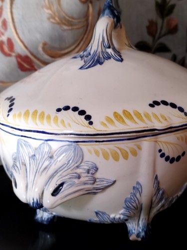 Soupière faience creil - faience,