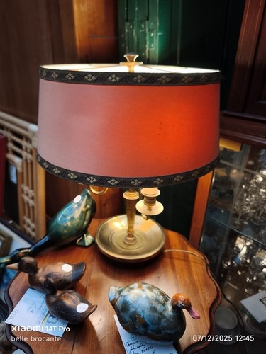 Lampe bouillotte feux - 3, abat