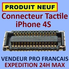 ✖ PRISE CONNECTEUR NAPPE ECRAN TACTILE SUR CARTE MERE IPHONE 4S ✖ EXPEDITION 24H