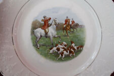 Assiette ancienne en faïence St Amand Lebacqz Bouchart venerie chasse à courre 6