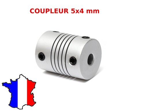 Coupleur flexible 4x5mm cnc - coupleur,