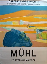 Roger Muhl Affiche Expo Litho