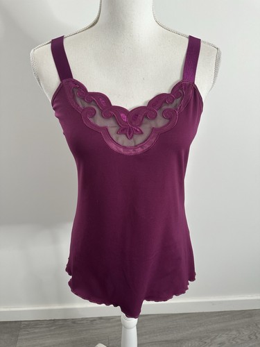 Débardeur dentelle violet - en,