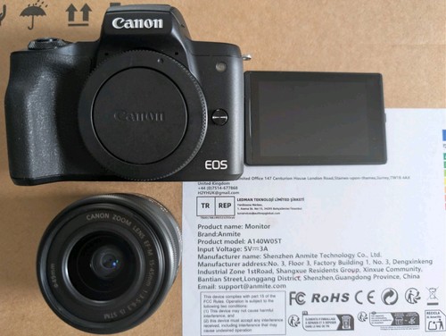 Canon eos m50 mark 1mp - eos, 24,1mp