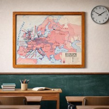 Carte scolaire vintage