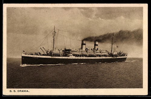 Carte postale paquebot - , s.s