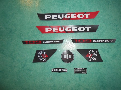 Lot autocollants peugeot 103 - lot,