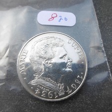 MONNAIE DE 100F  Marie Curie EN ARGENT MASSIF 900% lot 8