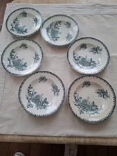 Assiettes Creuses 6 En Faïence Terre De Fer Modèle MARGOT 