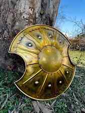 Bouclier cheval de Troie sculpté à la main, design grec ancien, jeu de rôle p...