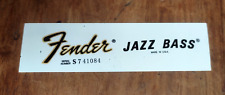 FENDER jazz bass 1976 HEADSTOCK / LOGO TETE DE BASSE FENDER jazz bass 1976